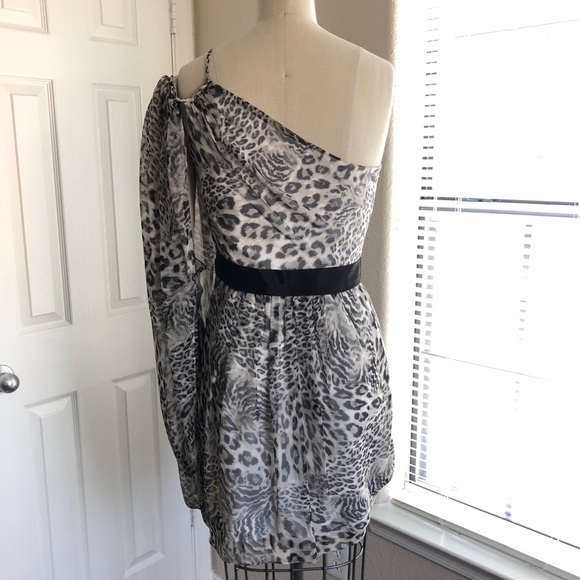 ABS B/W Leopard print dress - Picture 5 of 6